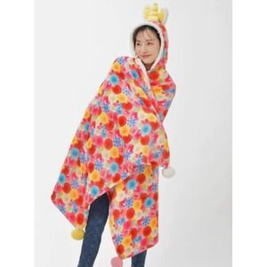 Disney Store Blanket Pixar Plush  Wrap Around Wearable Disney Hooded Blanket GUC